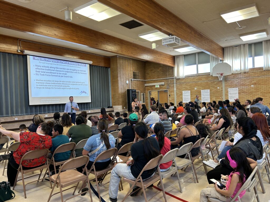 Boundary Study Meeting at Stansbury Elementary Photo